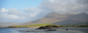 Mweelrea Mountain from Renvile Peninsula, Co Galway, Ireland