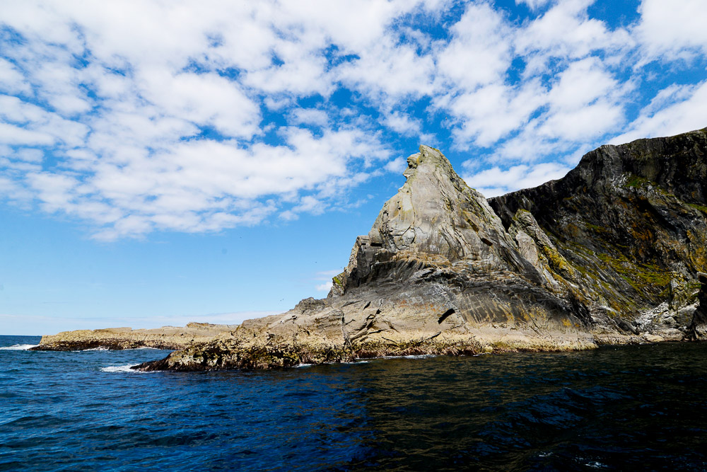 Co Mayo, Ireland, Inishturk Island. Rocks and Cliffs make up the west coast.