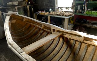 Currach, a traditional work boat, Inishturk Island, County Mayo, Ireland