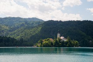 Lake Bled , Triglav National Park, Slovenia. &copy John Ironside